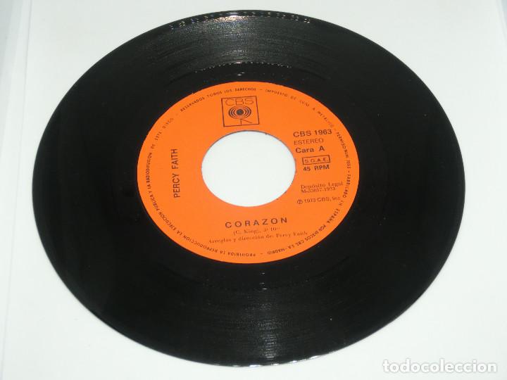 Discos de vinilo: SINGLE - PERCY FAITH - CORAZON - 1973 - Foto 4