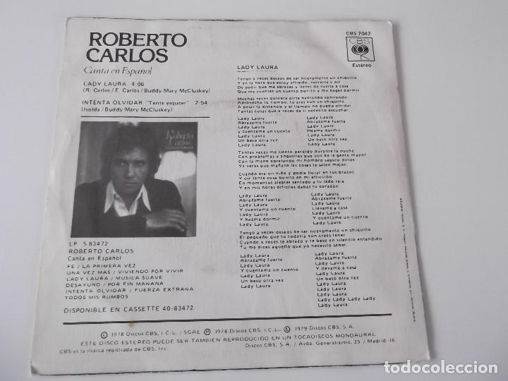 Discos de vinilo: ROBERTO CARLOS - Lady Laura - Foto 2