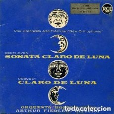 Discos de vinilo: ORQUESTA BOSTON POPS - SONATA CLARO DE LUNA / CLARO DE LUNA - SINGLE SPAIN 1958