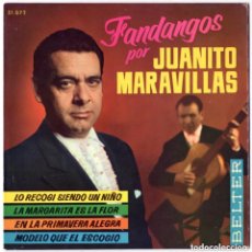Discos de vinilo: 'FANDANDOS', DE JUANITO MARAVILLAS. EP 4 TEMAS. DISCOS BELTER. 1964.. Lote 124505943