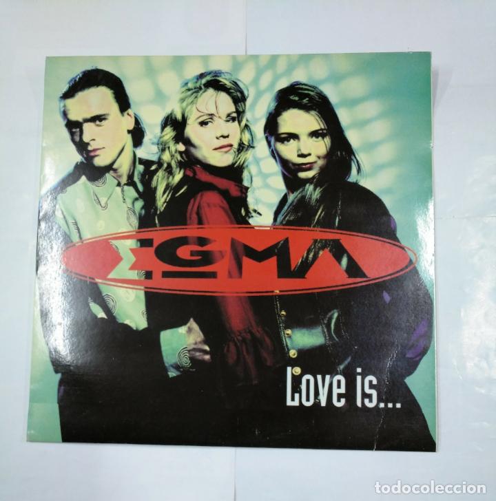 Discos de vinilo: EGMA. LOVE IS... MAXI-SINGLE. TDKDA1 - Foto 1