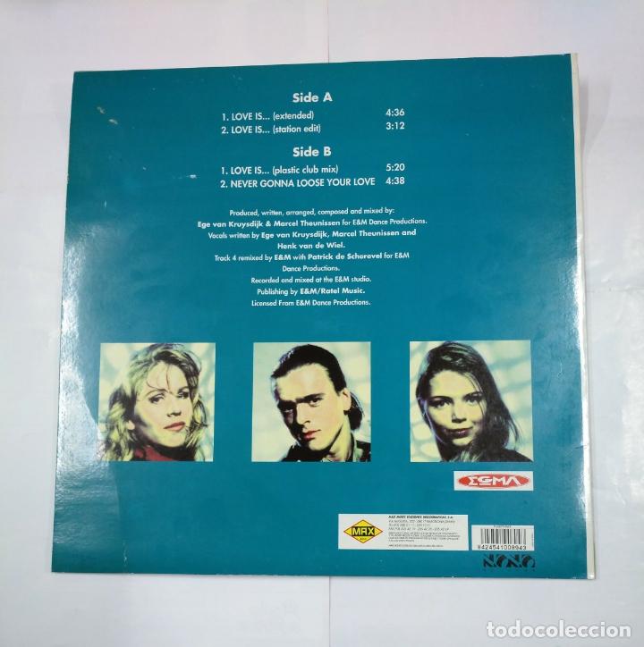 Discos de vinilo: EGMA. LOVE IS... MAXI-SINGLE. TDKDA1 - Foto 2