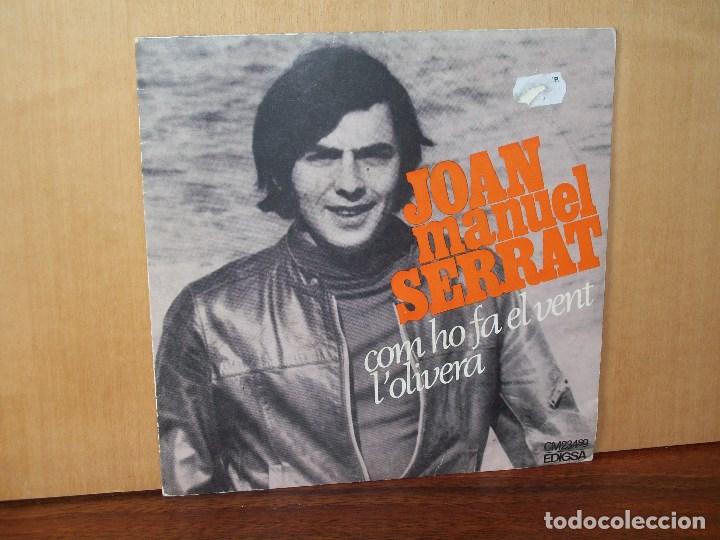 Vinyl-Schallplatten: JOAN  MANUEL  SERRAT  -  COM HO FA  EL  VENT  +  L'OLIVERA  -  SINGLE  1969