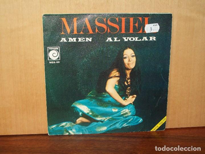 Discos de vinilo: MASSIEL  -   AMEN  +   AL  VOLAR  -   SINGLE  1969 - Foto 1