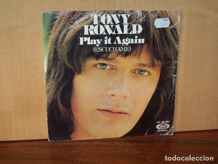 Vinyl-Schallplatten: TONY  RONALD  -  PLAY IT  AGAIN  -  WITH  LOVE  FROM ME  TO  YOU  -  SINGLE  1975