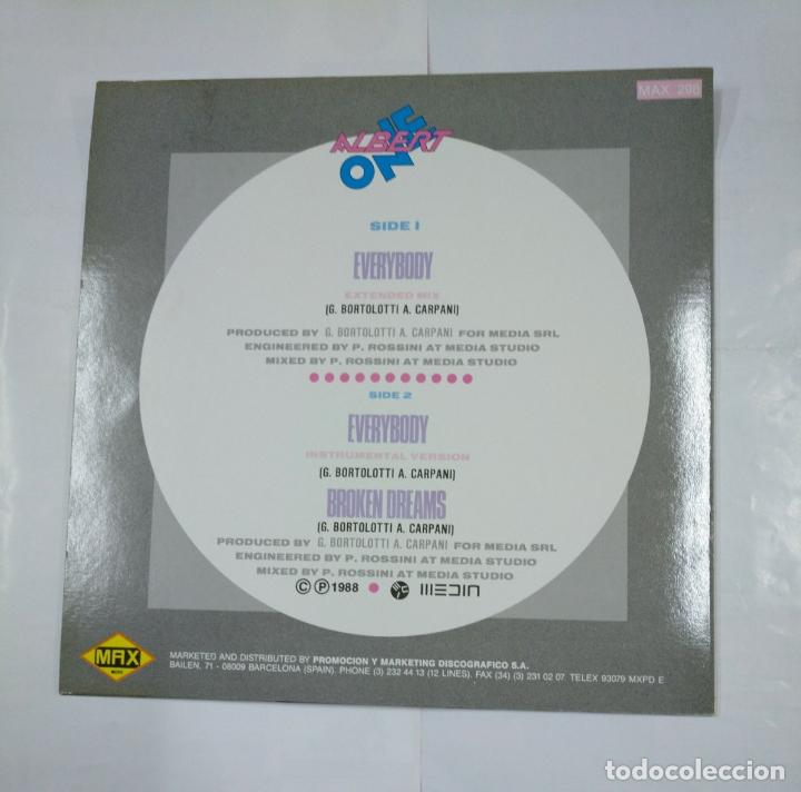 Discos de vinilo: ALBERT ONE. - EVERYBODY. - MAXI-SINGLE. TDKDA26 - Foto 2