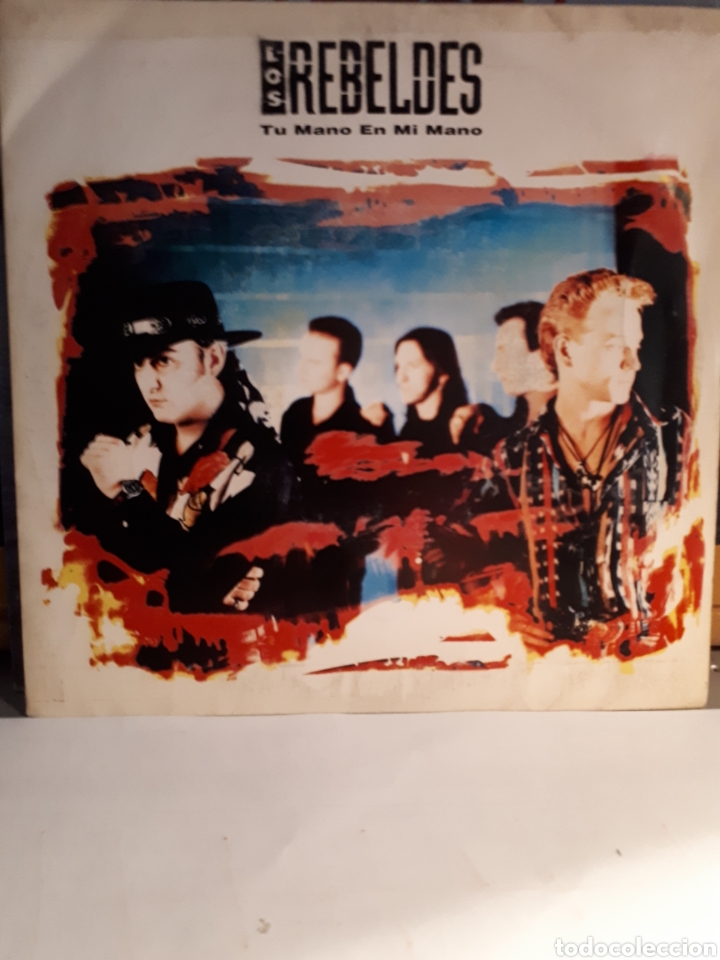 Discos de vinilo: Los Rebeldes tu mano en mi mano - Foto 1