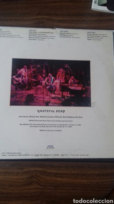 Discos de vinilo: Grateful Dead. Reckoning. 2 discos 1.981. - Foto 2