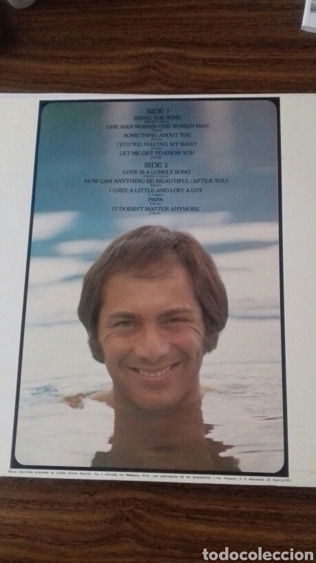Discos de vinilo: Paul Anka. Anka. 1.974 - Foto 3