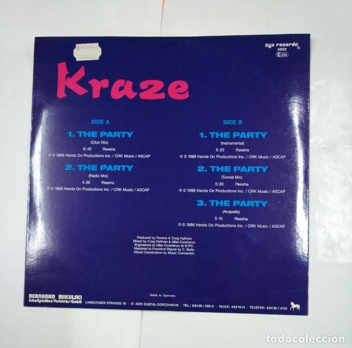 Discos de vinilo: KRAZE. - THE PARTY. MAXI-SINGLE. TDKDA27 - Foto 2