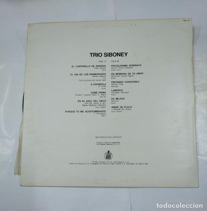 Discos de vinilo: TRIO SIBONEY. LP. TDKDA27 - Foto 2