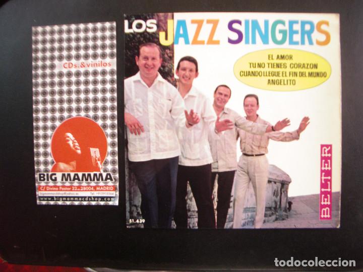 Discos de vinilo: LOS JAZZ SINGERS- EL AMOR. EP. - Foto 1