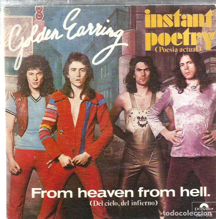 Discos de vinilo: SG GOLDEN EARRING : FROM HEAVEN FROM HELL - Foto 1