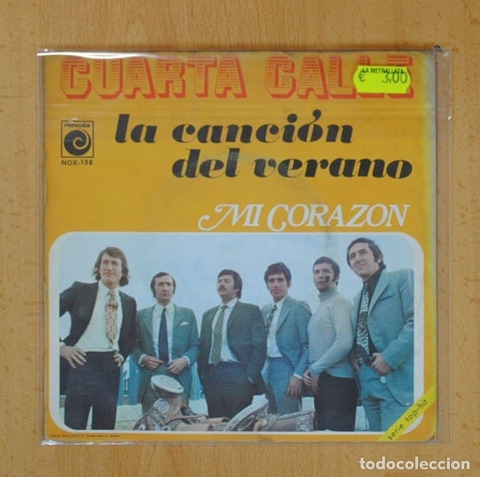 Discos de vinilo: CUARTA CALLE - LA CANCION DEL VERANO / MI CORAZON - SINGLE - Foto 2