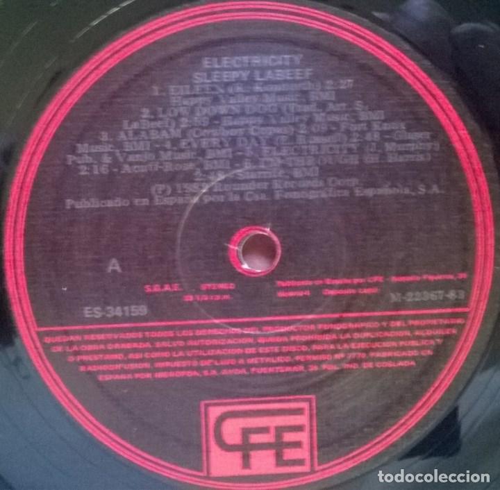 Discos de vinilo: Sleepy La Beef. Electricity. CFE-Rounder, Spain 1983 LP - Foto 3