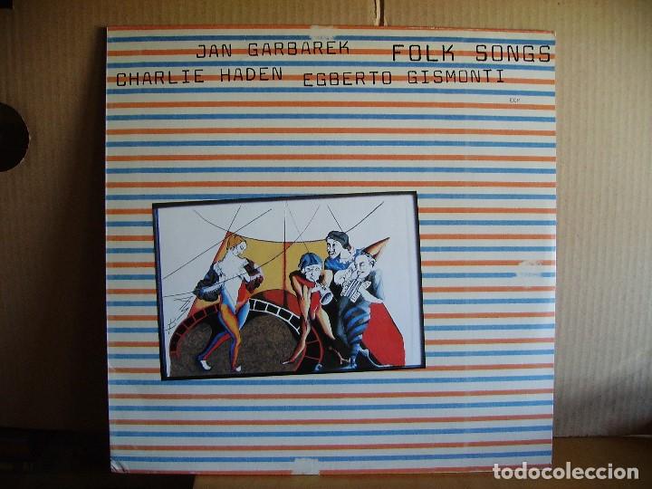 Discos de vinil: GARBAREK,HADEN,GISMONTI --- FOLK SONGS