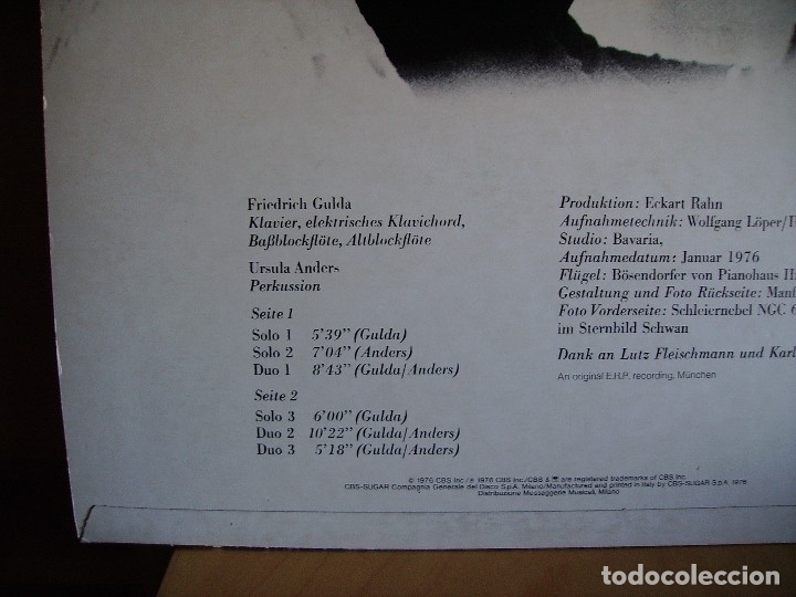 Discos de vinilo: FRIEDRICH GULDA --- GEGENWART - Foto 2