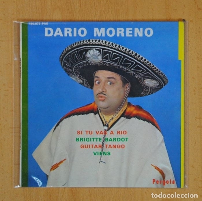 Discos de vinilo: DARIO MORENO - SI TU VAS A RIO + 3 - EP - Foto 1