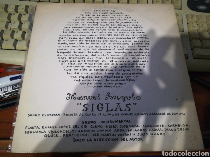 Discos de vinilo: Manuel angulo lp 10 siglas 1968 - Foto 2