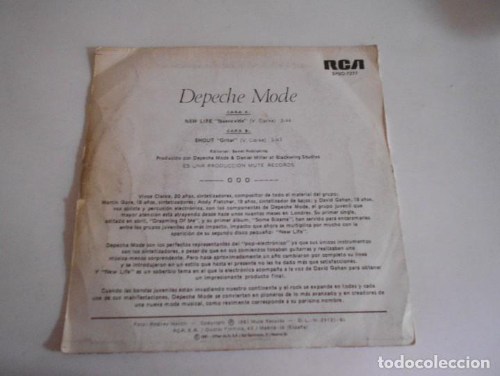Discos de vinilo: DEPECHE MODE-SINGLE NEW LIFE - Foto 2