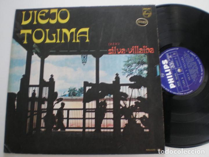 Vinyl records: SILVA Y VILLALBA - Viejo Tolima - LP COLOMBIA PHILIPS 1970s // PASILLO BAMBUCO GUABINA SANJUANERO