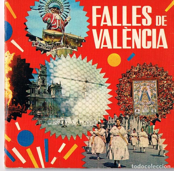 Discos de vinil: singles sobre fallas de valencia. a&ntilde;o 1970. album con fotos en color de fallas,escrito en valenciano