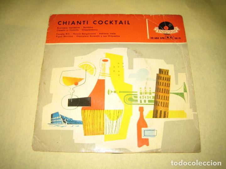Discos de vinilo: CHIANTI COCKTAIL - COMPARTIDO 4 CANTANTES ITALIANOS - EP 1958
