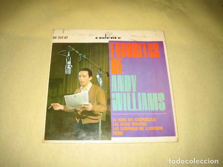 Discos de vinilo: ANDY WILLIAMS - ED. ESPA&Ntilde;OLA 1963 - Foto 1
