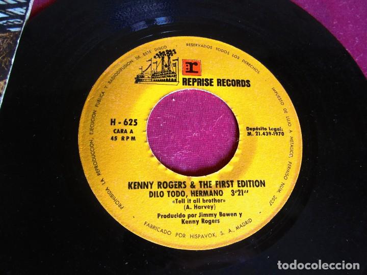 Discos de vinilo: KENNY ROGERS & THE FIRST EDITION  SINGLE - Foto 3