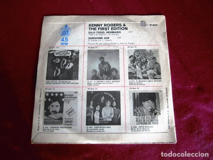 Discos de vinilo: KENNY ROGERS & THE FIRST EDITION  SINGLE - Foto 4