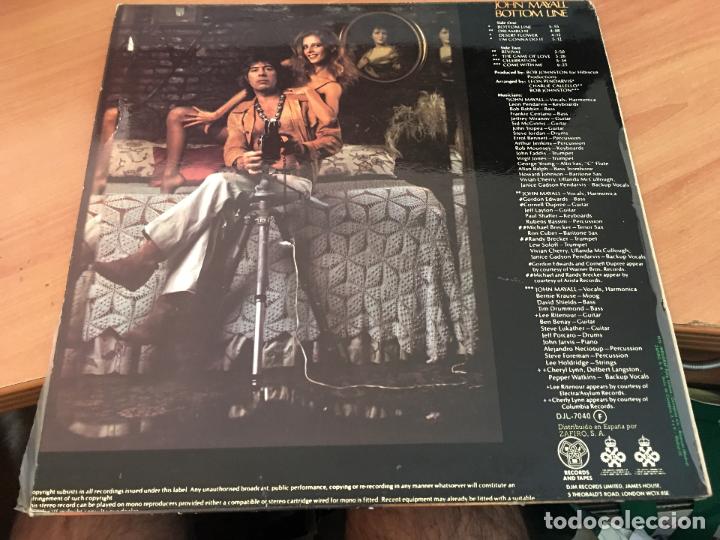 Discos de vinilo: JOHN MAYALL (BOTTOM LINE) LP ESPA&Ntilde;A 1979 (B-23) - Foto 3
