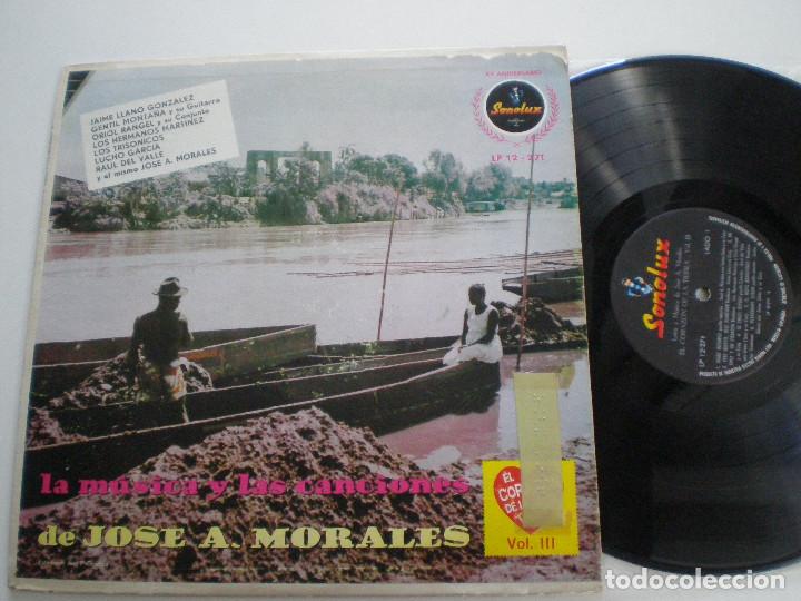 Dischi in vinile: JOSE A. MORALES - La Musica Y Las Canciones -  LP COLOMBIA SONOLUX 196? Los Trisonicos LUCHO GARCIA