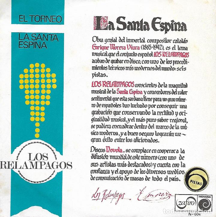 Discos de vinilo: LOS REL&Aacute;MPAGOS - LA SANTA ESPINA (1967) - Foto 1