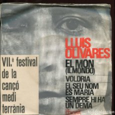 Dischi in vinile: LLUIS OLIVARES. EL MON. ETC. EDIGSA 1965. EP
