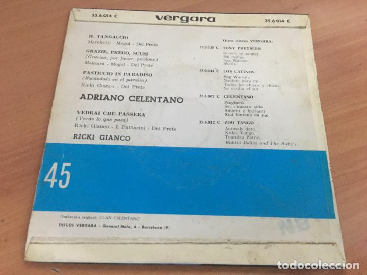 Discos de vinilo: ADRIANO CELENTANO LOTE 11 SINGLE Y EP (EPI12) - Foto 22