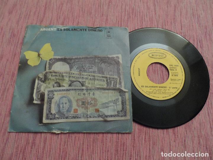 Discos de vinilo: ARGENT - ES SOLAMENTE DINERO / LOSING HOLD - Foto 1