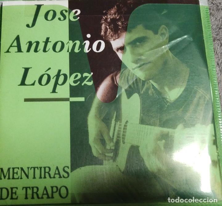 Discos de vinilo: JOSE ANTONIO LOPEZ MENTIRAS DE TRAPO - Foto 1