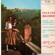 Discos de vinilo: FOLKLORE MALLORQUIN, BOLERO VIEJO DE VALLDEMOSA + 3 - EP TELEFUNKEN 1963
