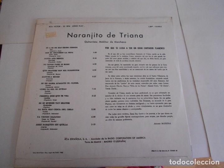 Discos de vinilo: NARANJITO DE TRIANA-LP 1968 - Foto 2