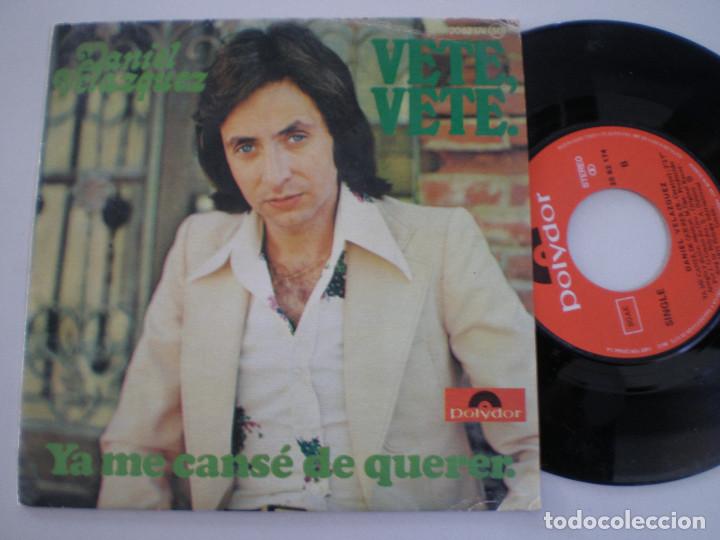 Discos de vinilo: DANIEL VELAZQUEZ - Ya Me Canse De Querer +1 - SINGLE POLYDOR 1975 - Foto 1