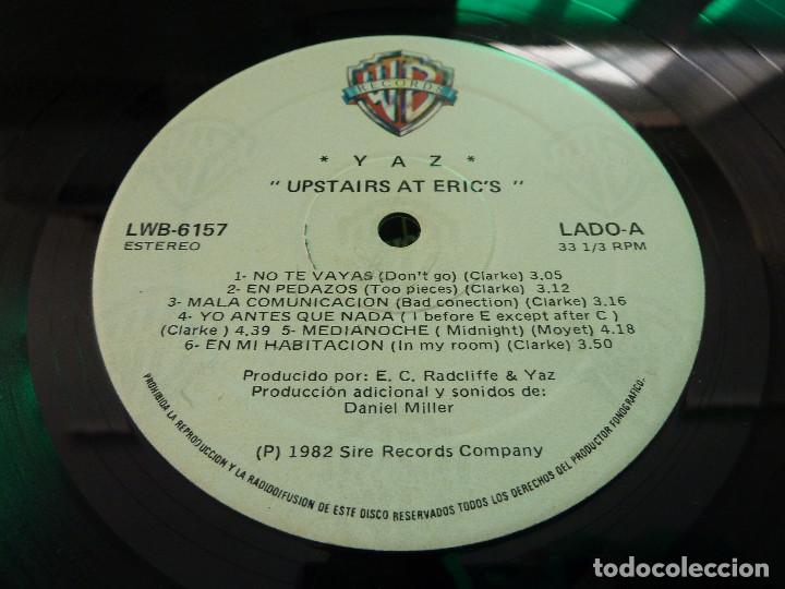 Discos de vinilo: YAZ - UPSTAIRS AT ERICS - WARNER 1982 - Foto 7