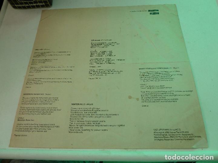 Discos de vinilo: YAZ - UPSTAIRS AT ERICS - WARNER 1982 - Foto 8
