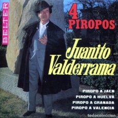Discos de vinilo: JUANITO VALDERRAMA (4 PIROPOS) / PIROPO A JAEN + 3 (EP 1968). Lote 400874984
