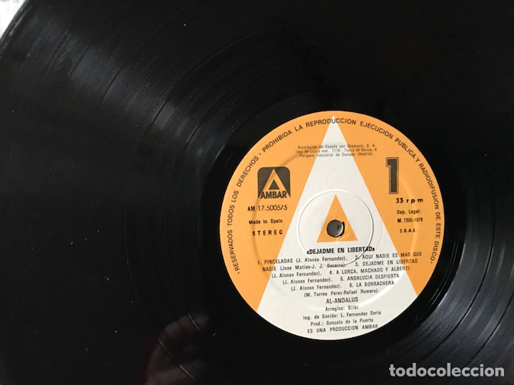 Discos de vinilo: Al-Andalus. Dejadme en libertad - Foto 5