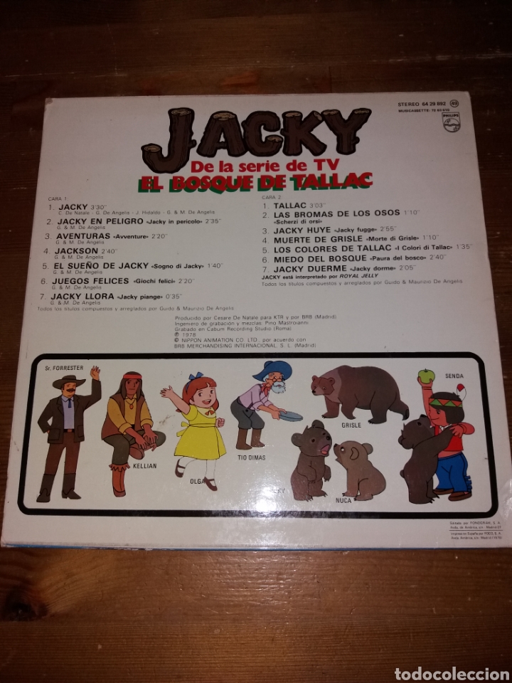 Discos de vinilo: LP JACKY EL BOSQUE DE TALLAC - Foto 2