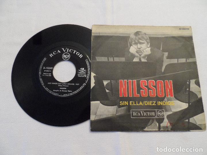 Discos de vinilo: NILSSON - SIN ELLA / DIEZ INDIOS - Foto 2