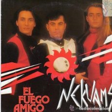 Discos de vinilo: NEKUAMS - EL FUEGO AMIGO - SINGLE PROMO SPAIN 1991. Lote 126261867