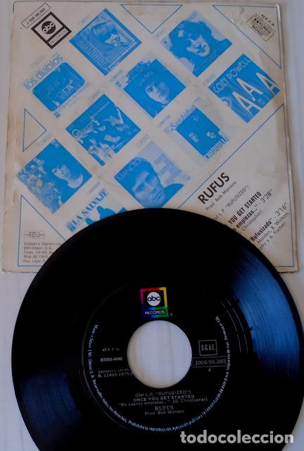 Discos de vinilo: RUFUS - ONCE YOU GET STARTED  A B C - 1975 - Foto 2
