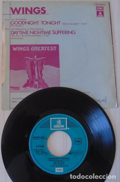 Discos de vinilo: WINGS - ADIOS A LA NOCHE EMI ODEON - 1979 - Foto 2