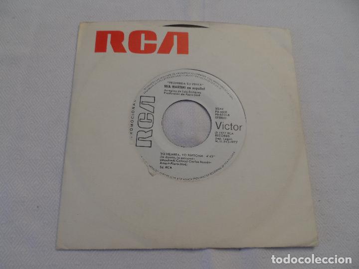 Discos de vinilo: MIA MARTINI (EN ESPA&Ntilde;OL) - LIBRE (PROMOCIONAL) - Foto 2